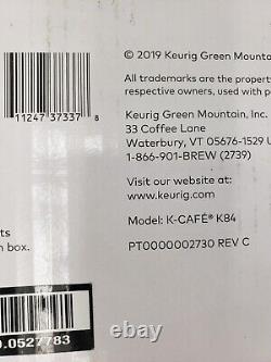 Nouvelle édition spéciale de la machine à café KEURIG K-Cafe pour café cappuccino et café au lait en dosettes individuelles K-84.