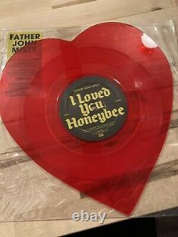 Père John Misty Je T'aime Honeybear Heart Shaped Red Vinyl Rsd 15 Sub Pop