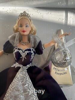 Poupée Barbie Princesse du Millénaire 2000 Édition Spéciale avec souvenir NIB SCELLÉE