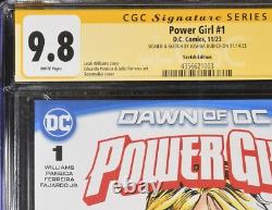 Power Girl #1 (2023) CGC 9.8 NM/M Croquis & Signé par Joshua Budich