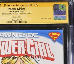Power Girl #1 (2023) CGC 9.8 NM/M Croquis & Signé par Joshua Budich