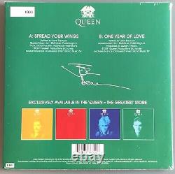 Queen John Deacon Répartissez Vos Ailes Green 7 Vinyl Edition Limitée À La Main