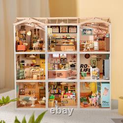 Rolife 124 Super Creator Maison de poupée en plastique 3D 9 pièces Décor DIY Cadeaux de Noël pour adultes