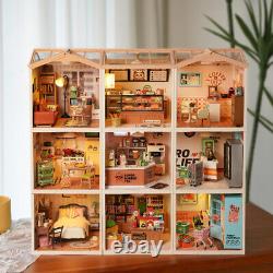 Rolife 124 Super Creator Maison de poupée en plastique 3D 9 pièces Décor DIY Cadeaux de Noël pour adultes