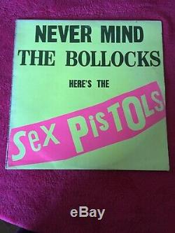 Sex Pistols Never Mind The Bollocks 7 Présentation Unique Ex Album Vinyle Punk