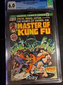 Spécial Marvel Edition 15, 1ère Apparition De Shang Chi Master Of Kung Fu Cgc 6.0