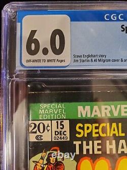 Spécial Marvel Edition 15, 1ère Apparition De Shang Chi Master Of Kung Fu Cgc 6.0