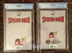 Spider-Man #11 CGC 9.8 Mico Suayan Trade & BTC Sketch Variant Set<br/>	

  <br/> Spider-Man #11 CGC 9.8 Mico Suayan Trade & BTC Sketch Variant Set
