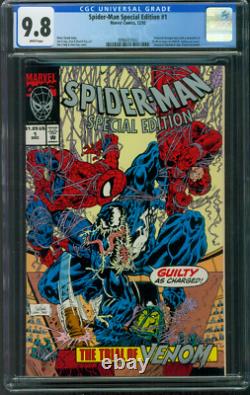 Spider-Man Édition Spéciale 1 CGC 9.8 Venom contre Daredevil Couverture Gaufrée 12/1992