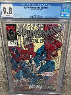 Spider-Man Édition Spéciale 1 CGC 9.8 Venom contre Daredevil Couverture Gaufrée 12/1992