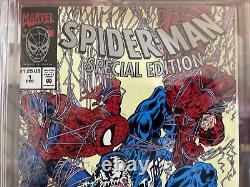 Spider-man Édition Spéciale #1 Cbcs 9.8 Essai Du Venin Unicef 1992 Nm/m