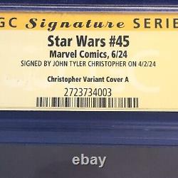 Star Wars 45 CGC SS 9.8 Han Solo en Carbonite JTC Christopher Variant Cover 2024
 <br/>	 
	<br/>	
Translation: Star Wars 45 CGC SS 9.8 Han Solo dans la Carbonite JTC Christopher Variant Cover 2024