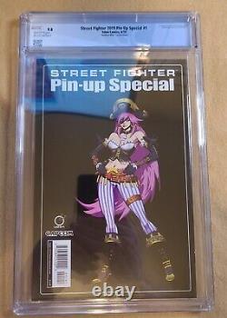 Street Fighter 2019 Pin-Up Special 1 Rainbow Mika Variant Cgc 9.8 - Traduction: Street Fighter 2019 Pin-Up Spécial 1 Variante Rainbow Mika Cgc 9.8