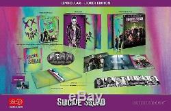 Suicide Squad Hdzeta Unique Lenti Joker Édition 2d / 3d Blu-ray Steelbook Nouveau