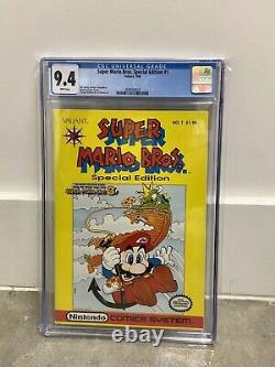Super Mario Bros #1 Édition Spéciale Cgc 9.4 Wp Valiant 1990 Nintendo