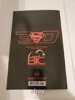 Superman 75 Mort De Superman Nycc Red Foil Exclusive! En Main Prête À Expédier