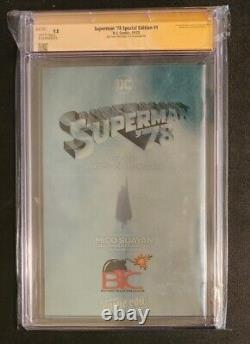 Superman 78 Édition Spéciale #1 CGC SS 9.8 Foil NYCC Signé & Remarqué Par Suayan