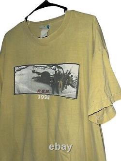 T-shirt de la tournée Vintage REM Monster pour homme taille XL 1995 années 90 Rare Fabriqué aux États-Unis Concert