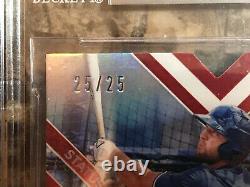 Tim Tebow 2016 Elite Extra Edition Autographes Red Die Cut #99 25/25 Beckett 9
