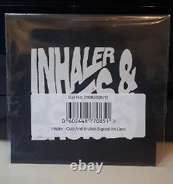 Vinyle en forme de cœur signé Inhaler Valentine, édition limitée à 500 exemplaires, neuf avec carte d'art signée